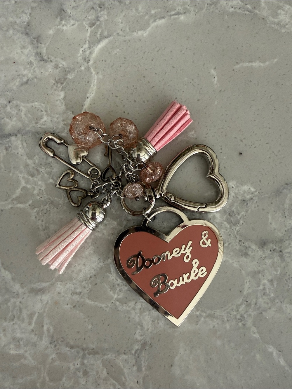 Dooney & Bourke Y2K heart bag charm
